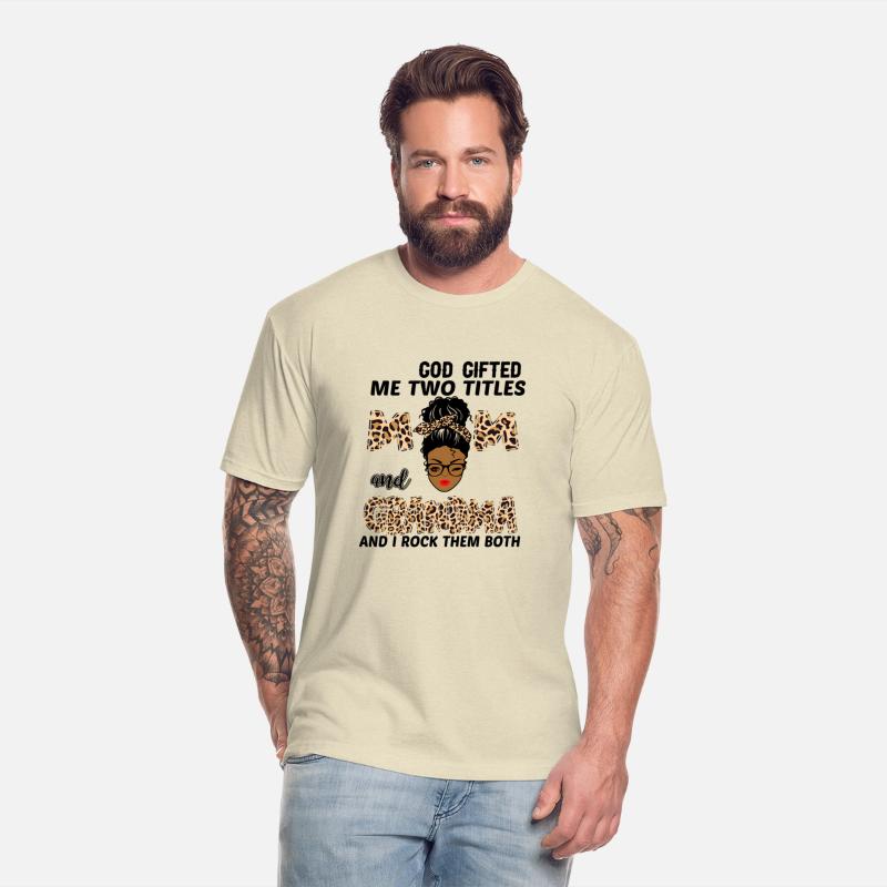 Goded Me Two Titles Mom And Grandma Black Leopard