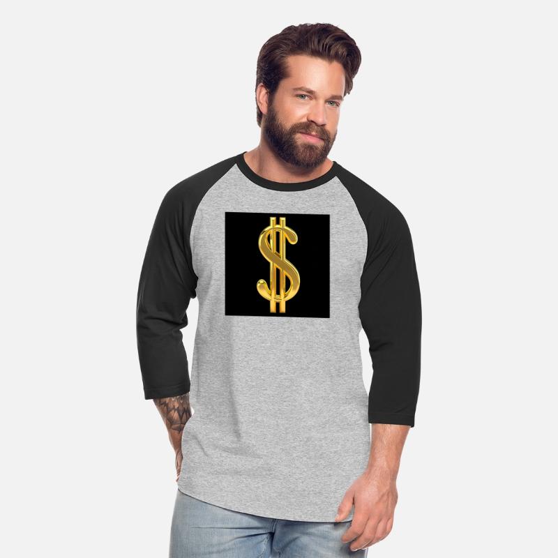 Golden Dollar Sign Black Background