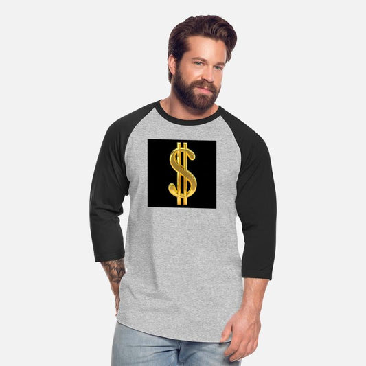 Golden Dollar Sign Black Background