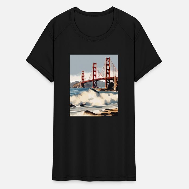 Golden Gate Bridge California T-Shirt, Golden Gate
