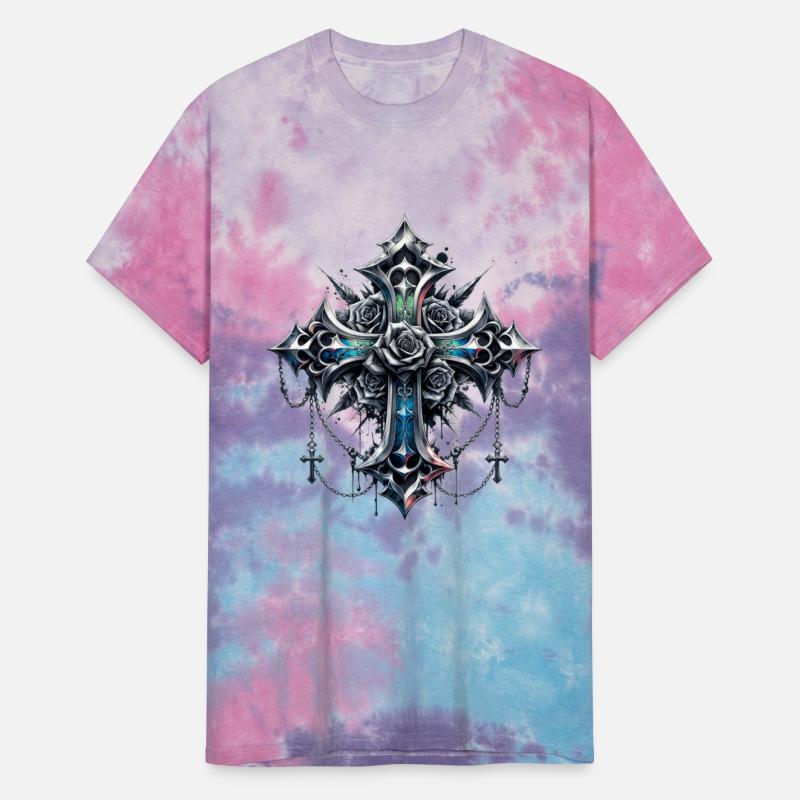 Gothic Crosses - 4 point with Roses