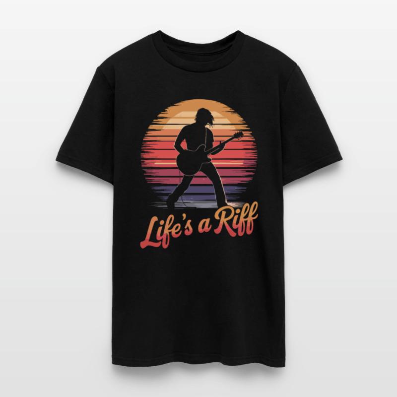 Guitar Player Life's a Riff Sunset Vibes