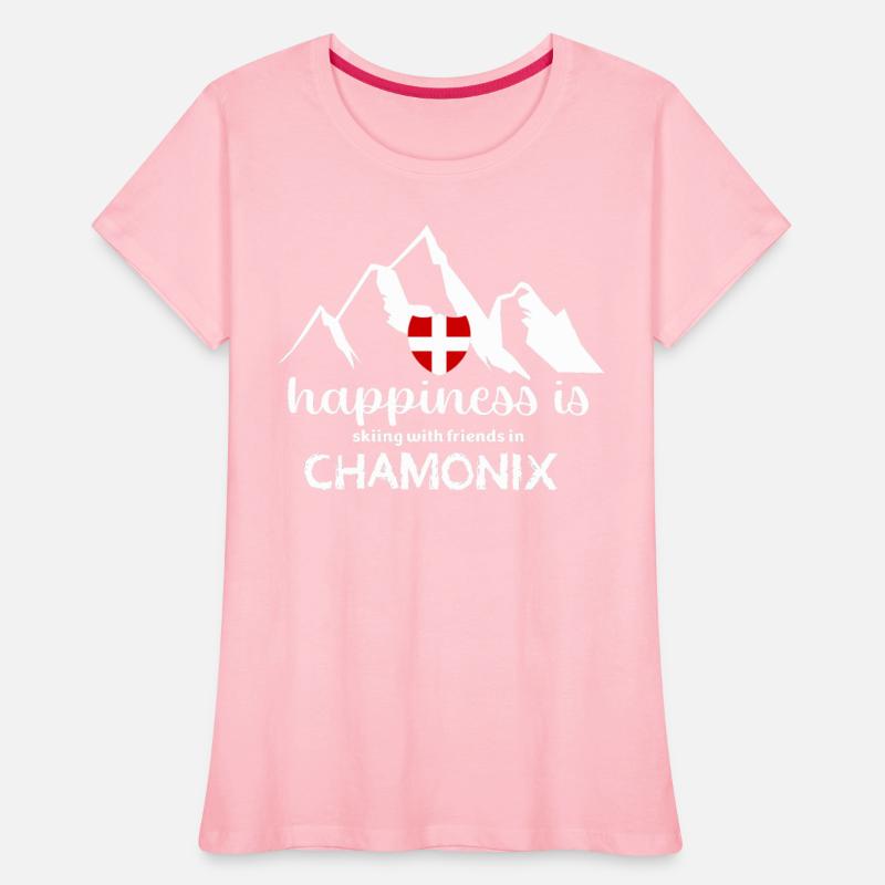 Happiness is skiing with friends in Chamonix