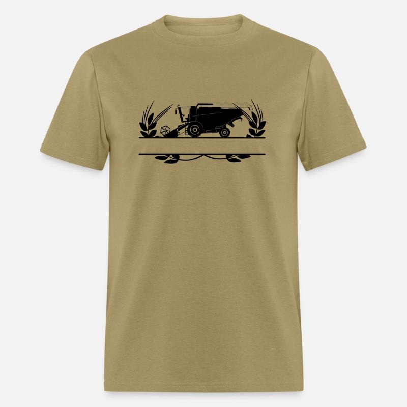 Harvester in Crop Circle with Text Space