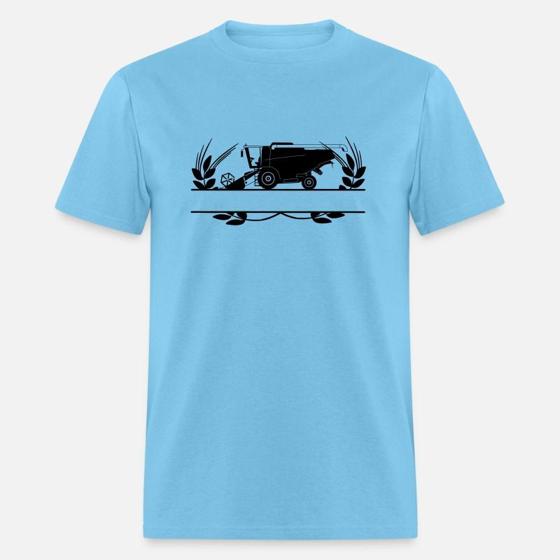 Harvester in Crop Circle with Text Space