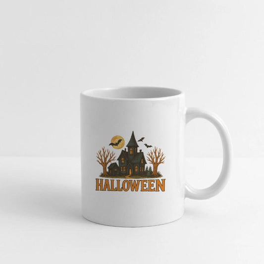 Haunted Mansion Halloween Illustration