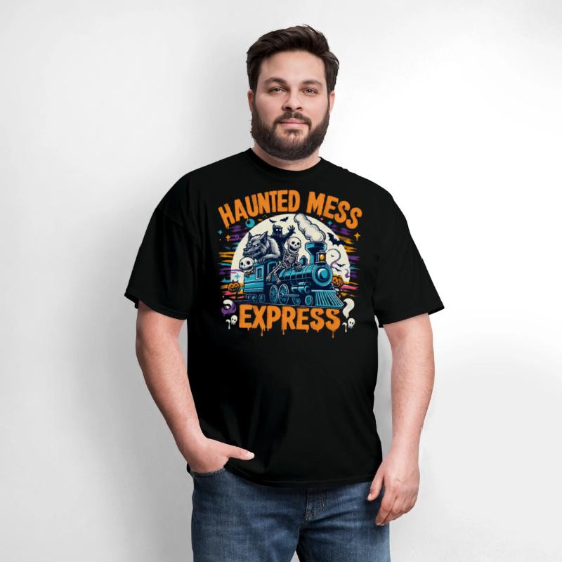 Haunted Mess Express Fun Spook Halloween Train Pun