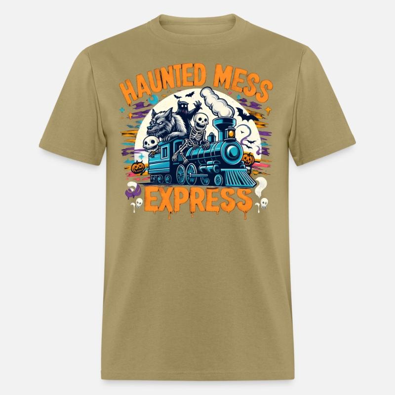 Haunted Mess Express Fun Spook Halloween Train Pun