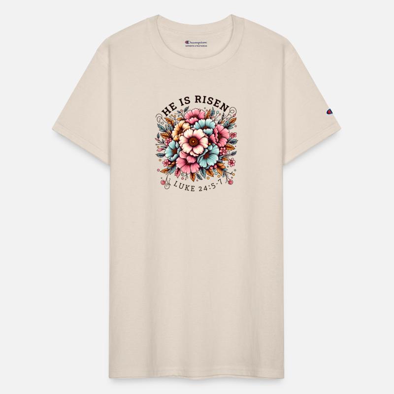 He is Risen Floral Easter Christian Duo