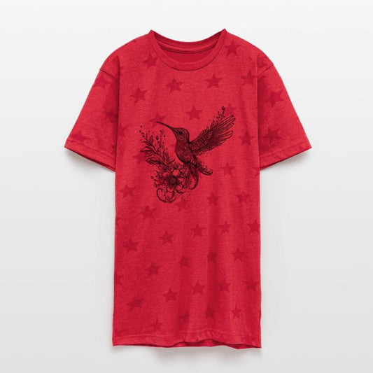 Hummingbird Tattoo Style Flying With Wide Wings