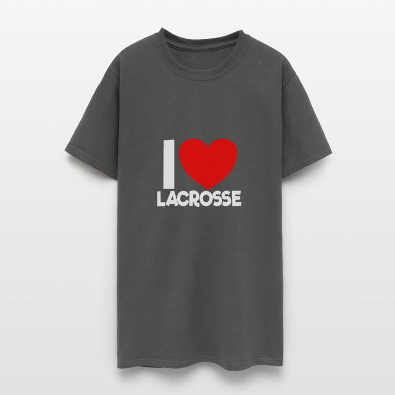 I Love Lacrosse Red Heart Lacrosse Lover Lacrosse