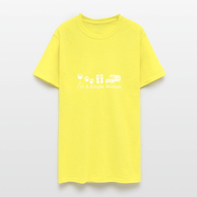 I'm A Simple Woman Like Flip Flop Dogs Beer Campin