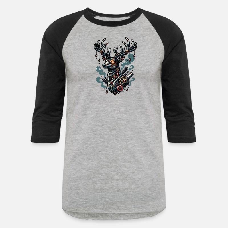 Intricate Steampunk Deer with Gears and Antlers