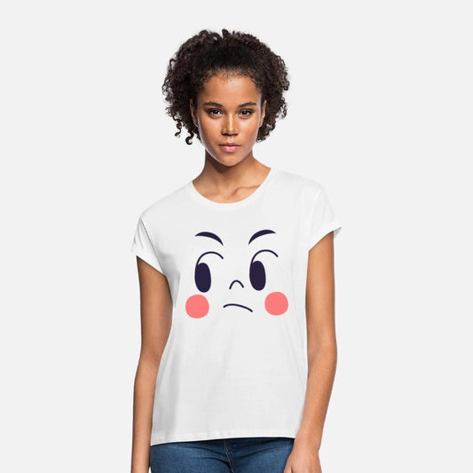 jaded expression of cartoon emotion face