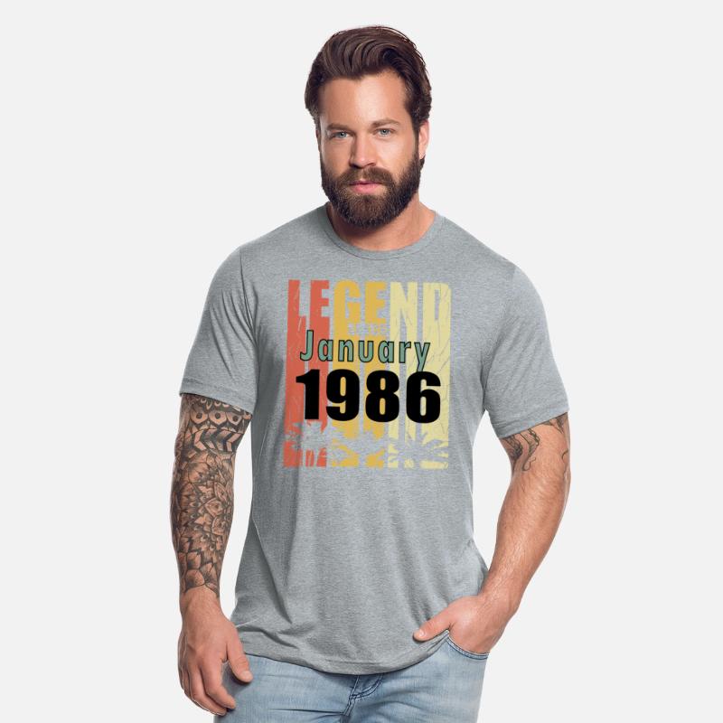 January 1986 birthday greeting retro design