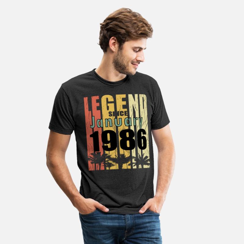 January 1986 birthday greeting retro design