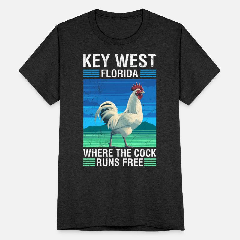 KEY-WEST FLORIDA WHERE THE COCK RUNS FREE