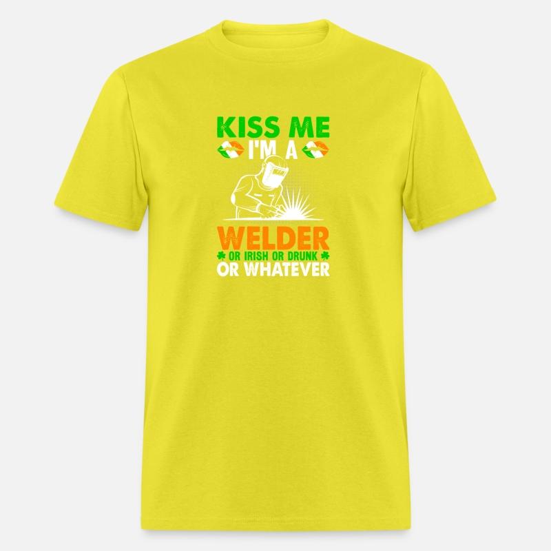 Kiss Me I'm A Welder Funny St. Patrick's Day