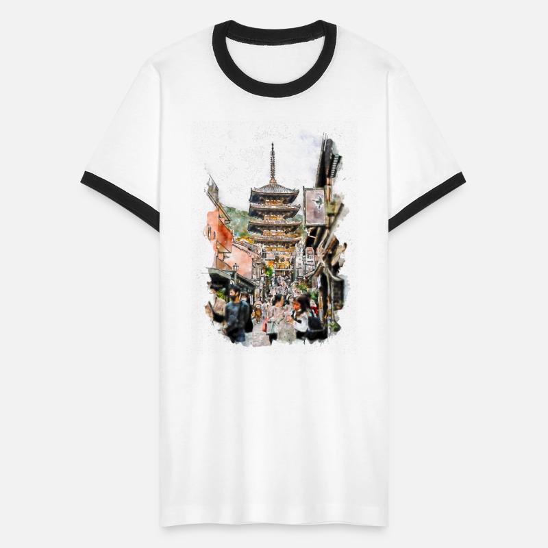 Kyoto Temple Watercolor