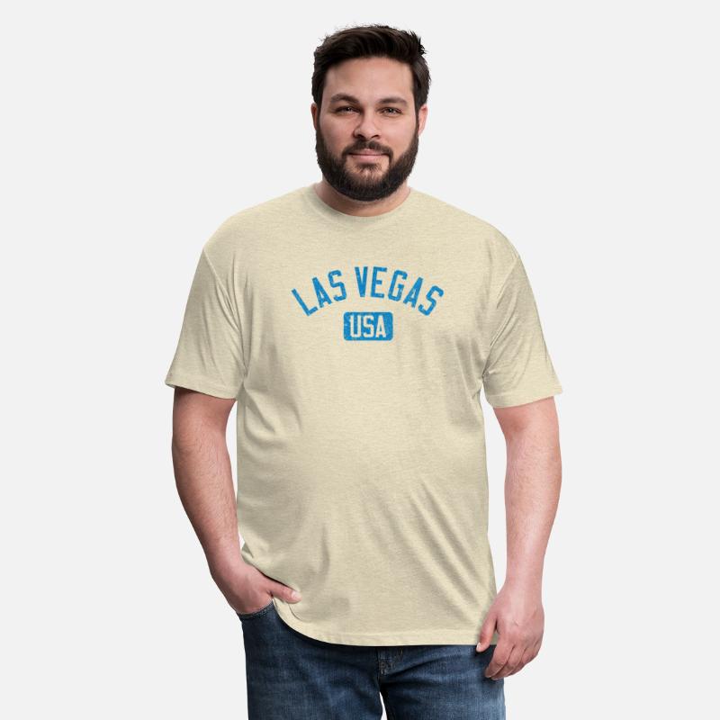 Las Vegas Usa Arched Text Distressed Blue Print