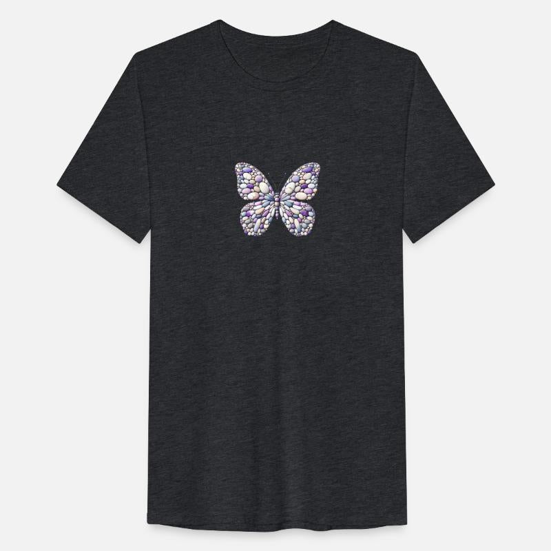 Lavender Breeze Monarch Pebble Butterfly