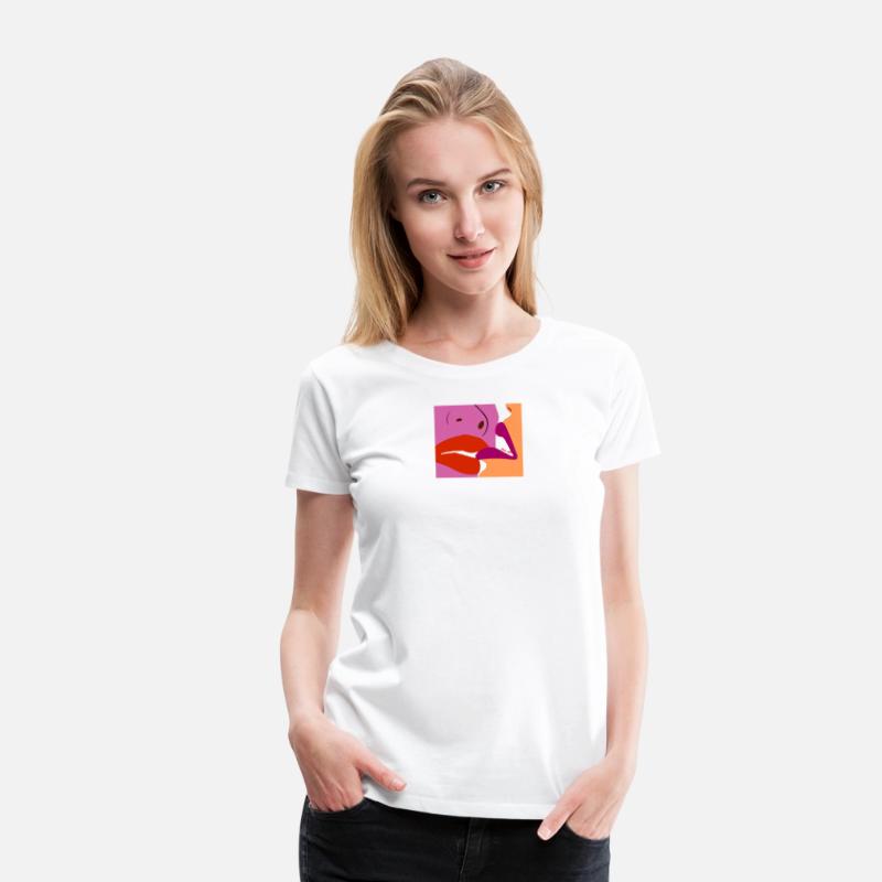 Lesbians Kissing Hand Drawn Art