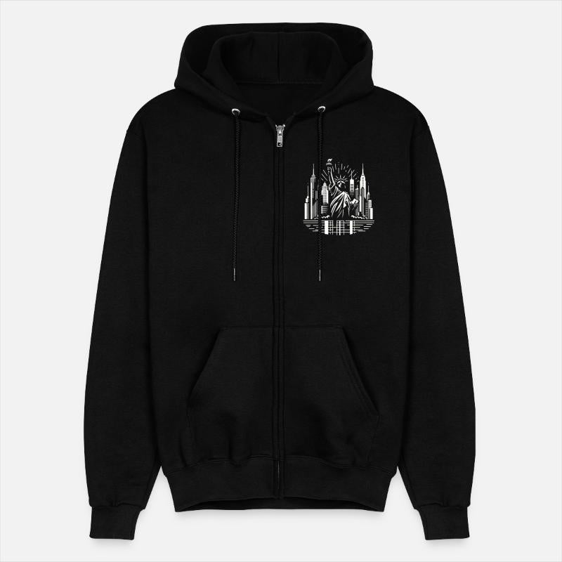 Liberty & NYC Skyline