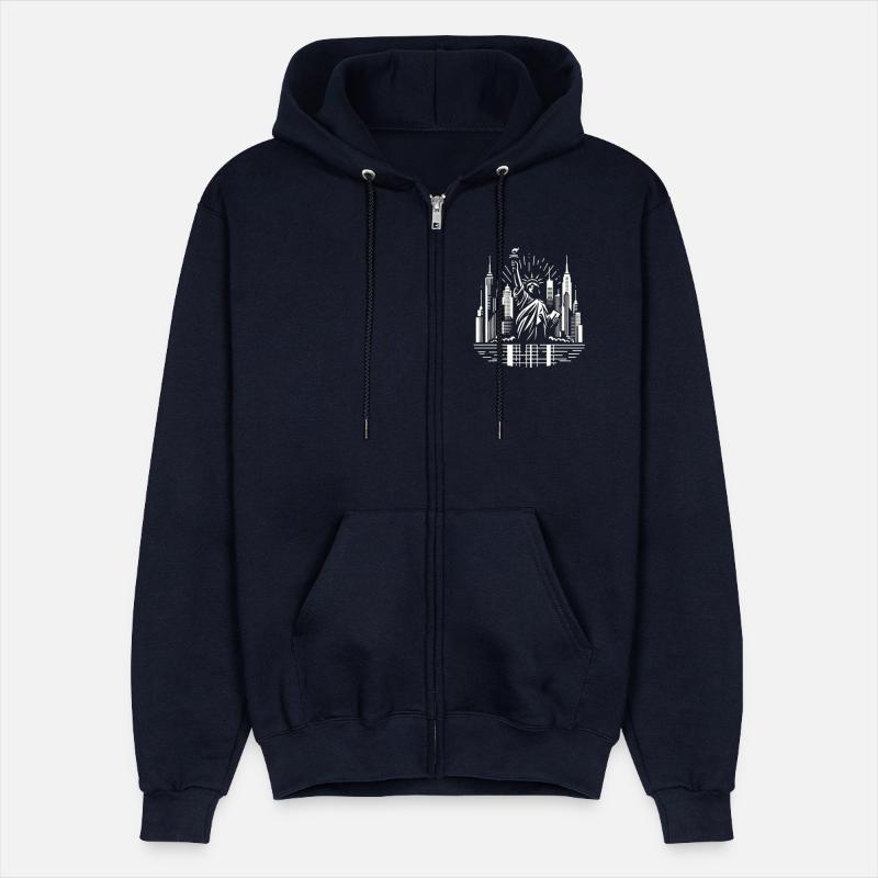 Liberty & NYC Skyline