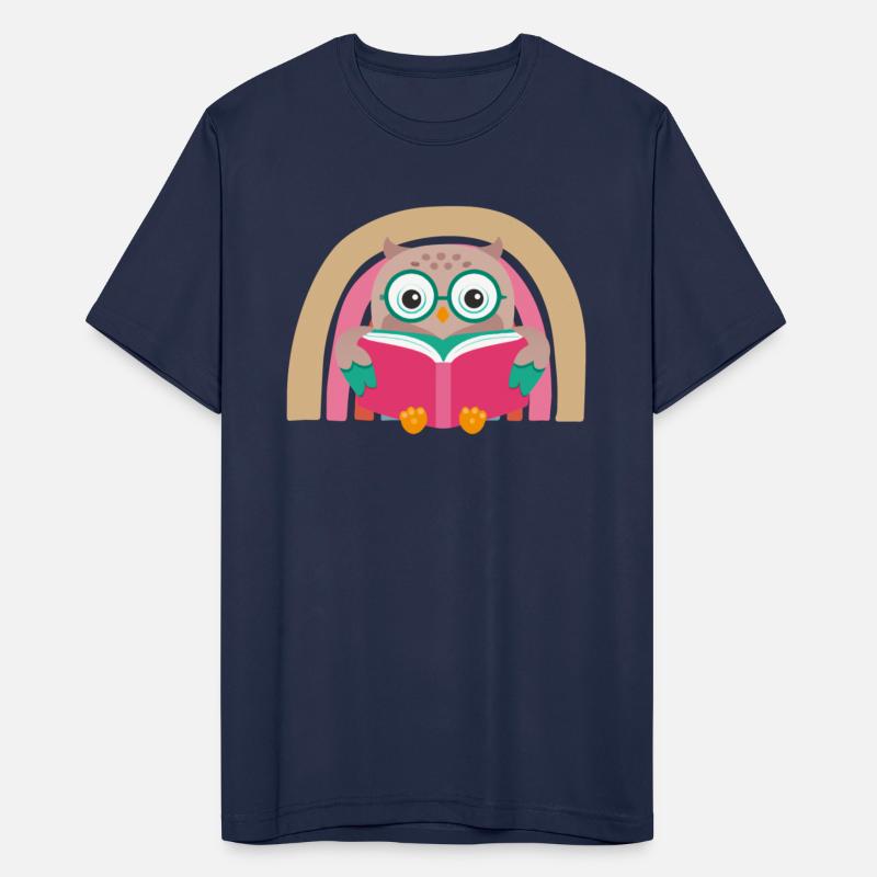 Librarian Owl Book Reading