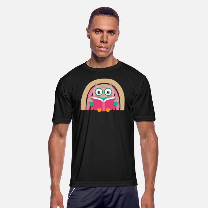 Librarian Owl Book Reading