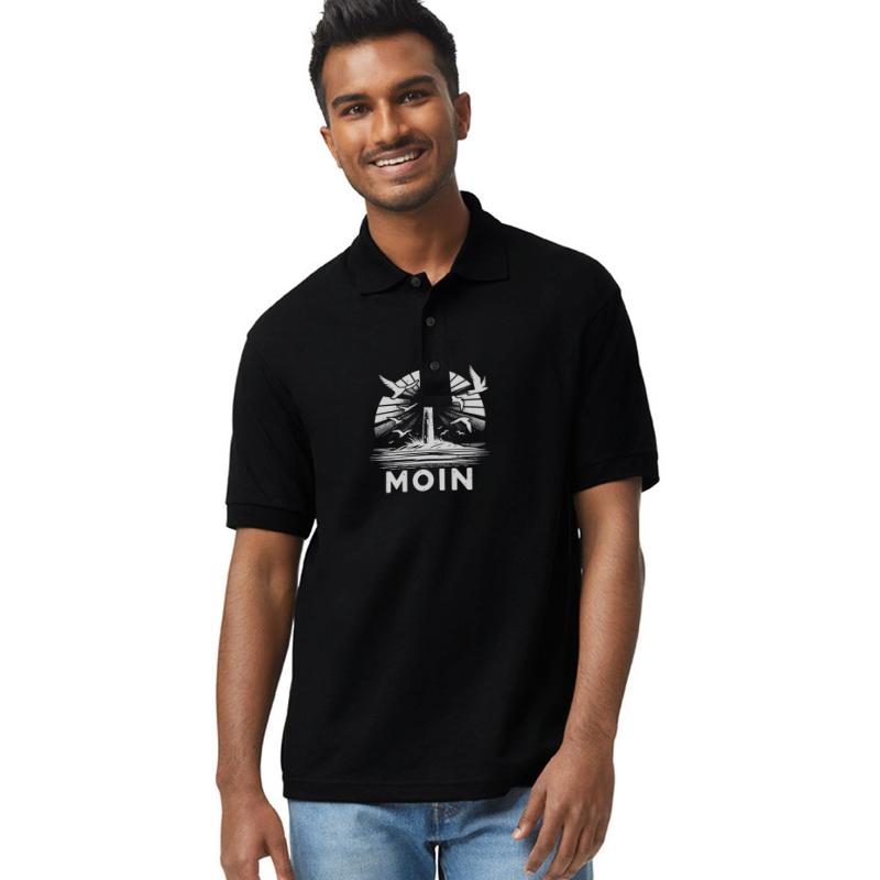 Lighthouse Moin Coastal Scene With Seagulls