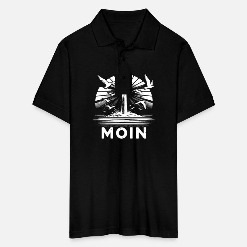 Lighthouse Moin Coastal Scene With Seagulls