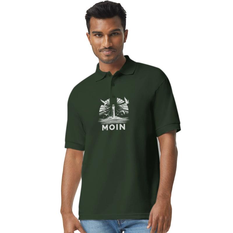 Lighthouse Moin Coastal Scene With Seagulls