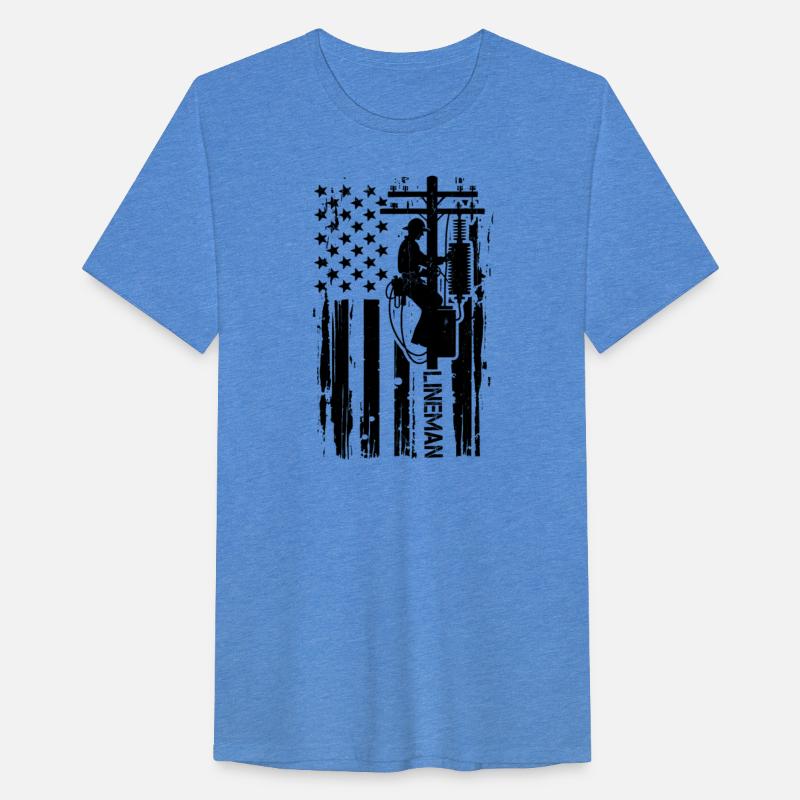 Lineman American flag electrician USA flag of Tool