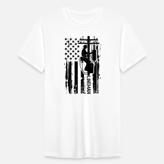 Lineman American flag electrician USA flag of Tool