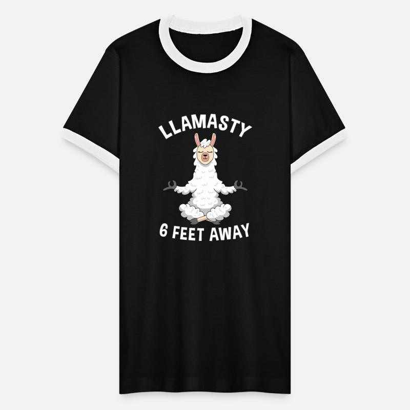 Llamasty 6 Feet Away Meditation Yoga Alpaca Animal