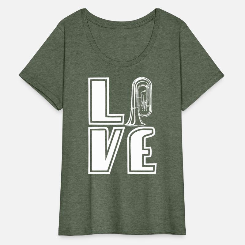 Love Tuba Music Student Player Marching Band Brass