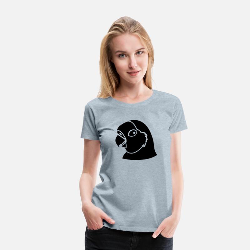 Lovebird head and relief