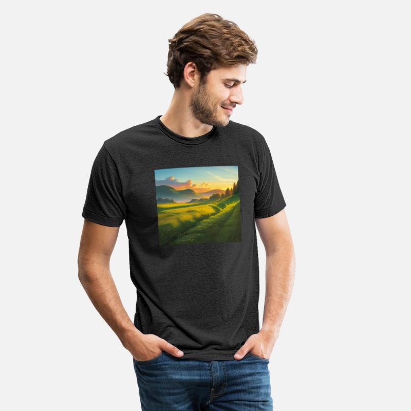 Lush, Sunlit Grassy Meadow at Dawn in Faerun