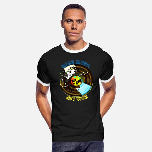 Make Music Not War | Hippie Peace & Vinyl Record