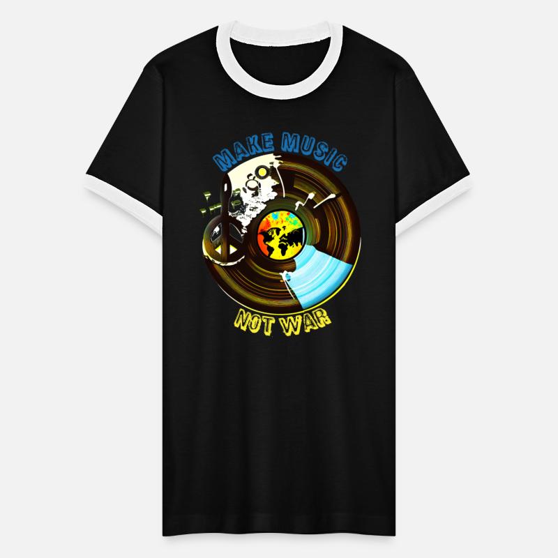 Make Music Not War | Hippie Peace & Vinyl Record