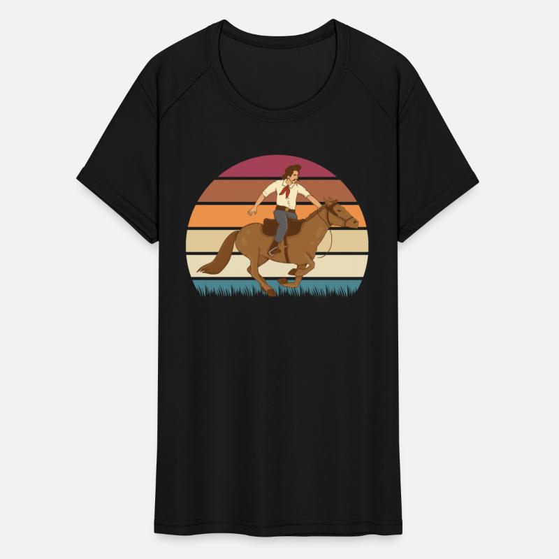 Man riding horse vintage