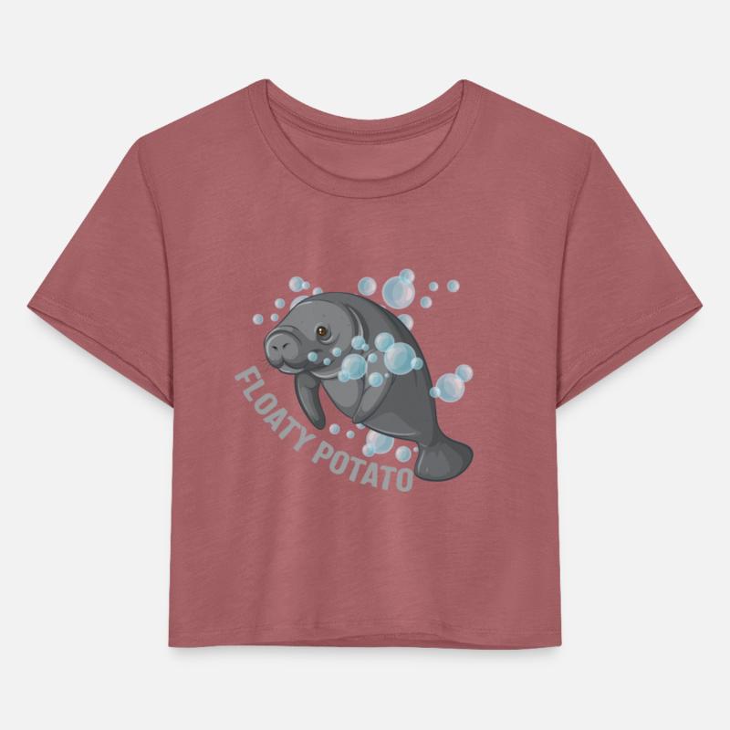 Manatee Shirt, Floaty Potato Funny Cute Manatee