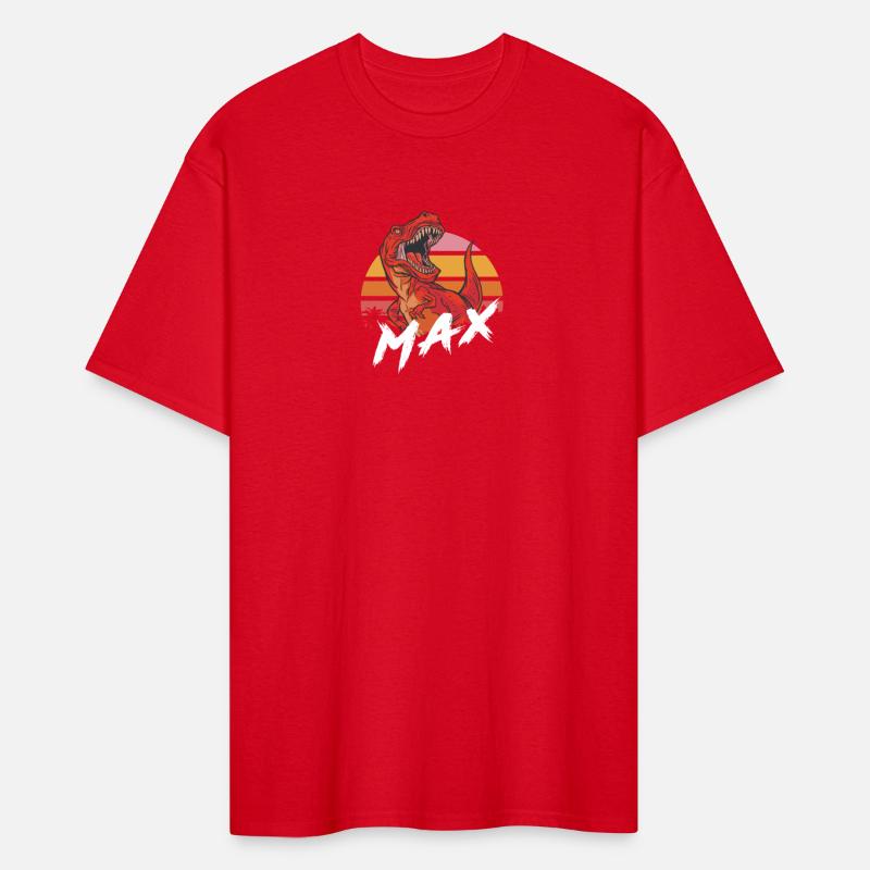 MAX - Lovely boy name with T-REX dino