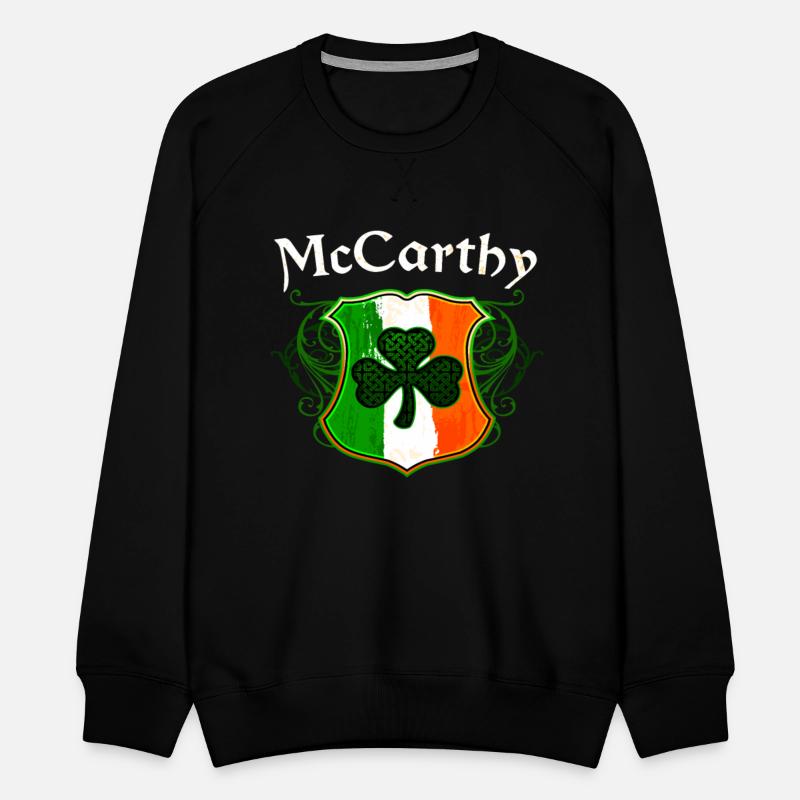 McCarthy Irish Surname Ireland Flag Shamrock