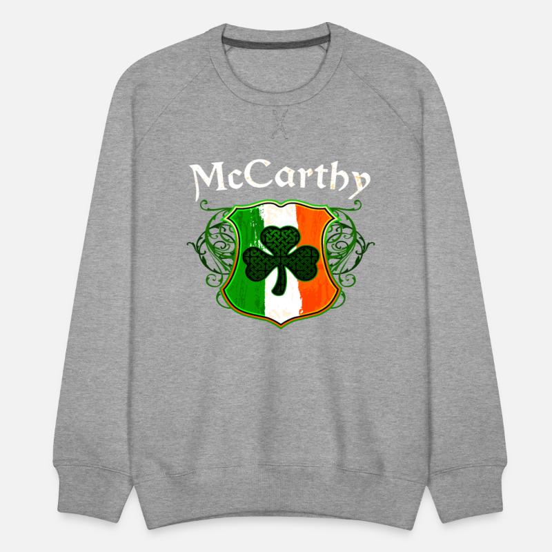 McCarthy Irish Surname Ireland Flag Shamrock