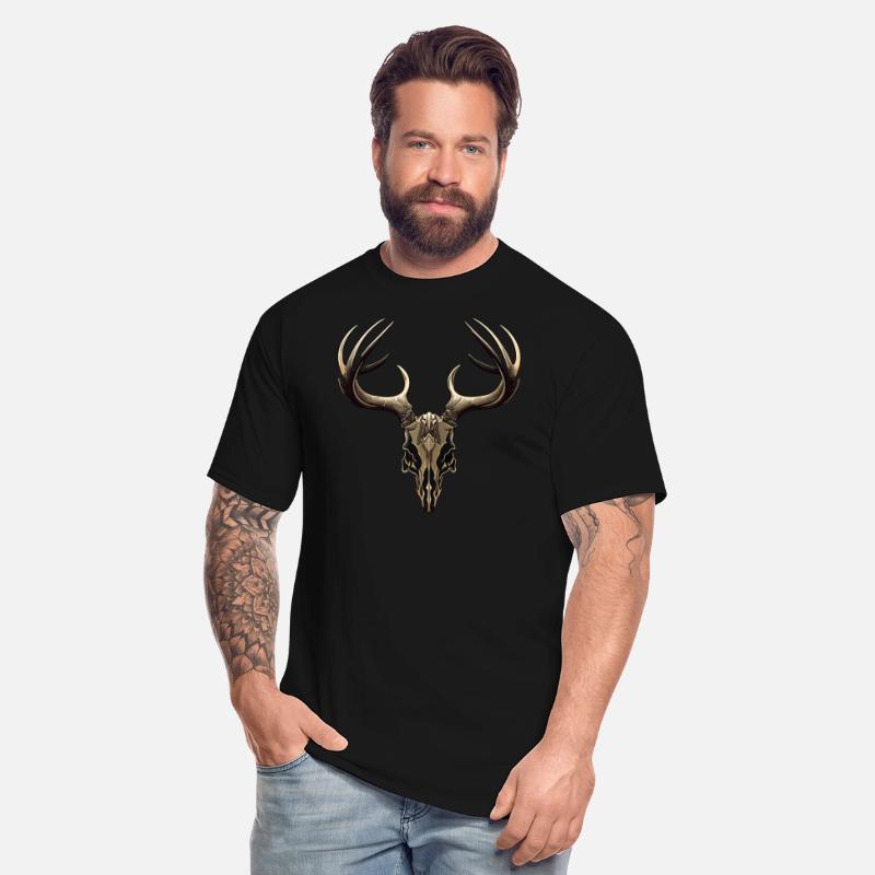 Metal Stag Skull