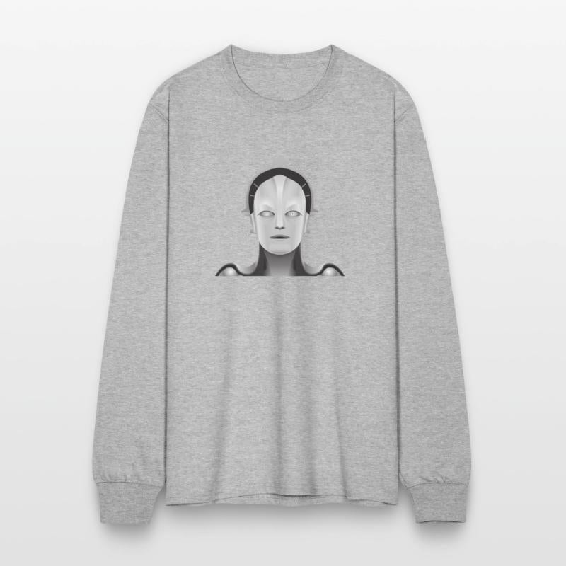 Metropolis Face Statue Future Sci Fi