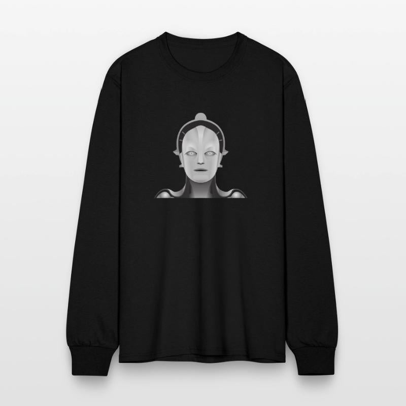 Metropolis Face Statue Future Sci Fi