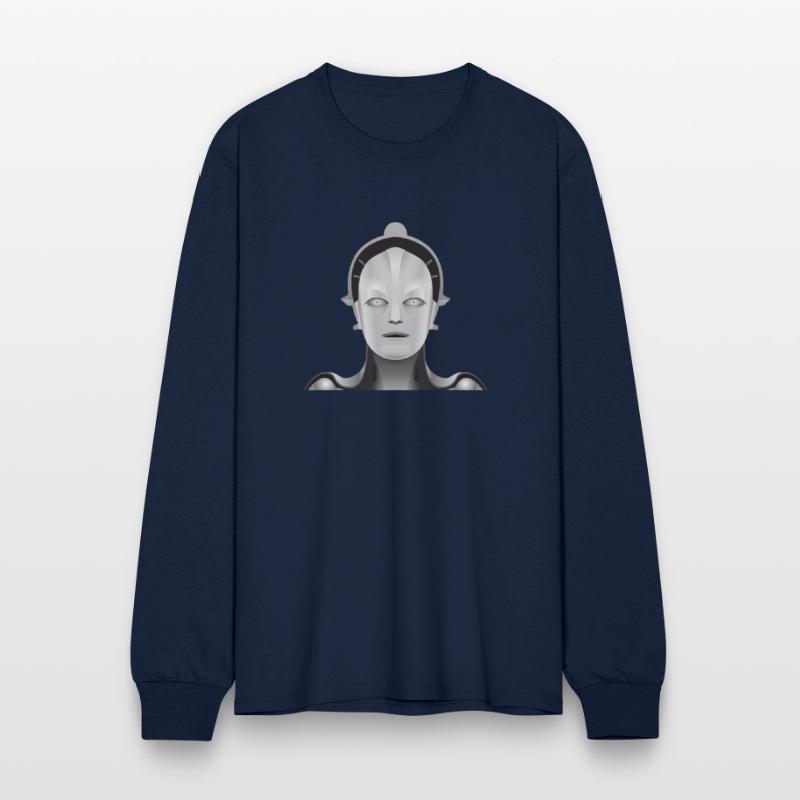 Metropolis Face Statue Future Sci Fi